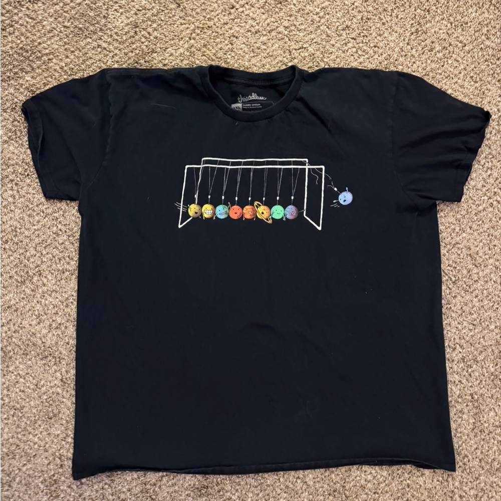 Black Planetary Swing T-Shirt